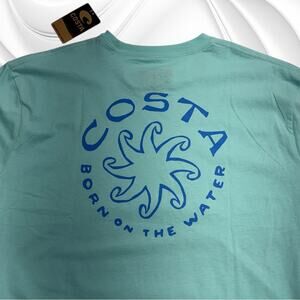 COSTA Men’s XXL Blue Short Sleeve T-shirt BORN ON THE WATER